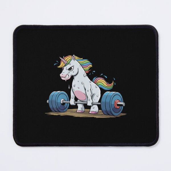 Item preview, Funny Unicorn Weightlifting Deadlift Fitness Gym Barbell designed and sold by MyraLorri.