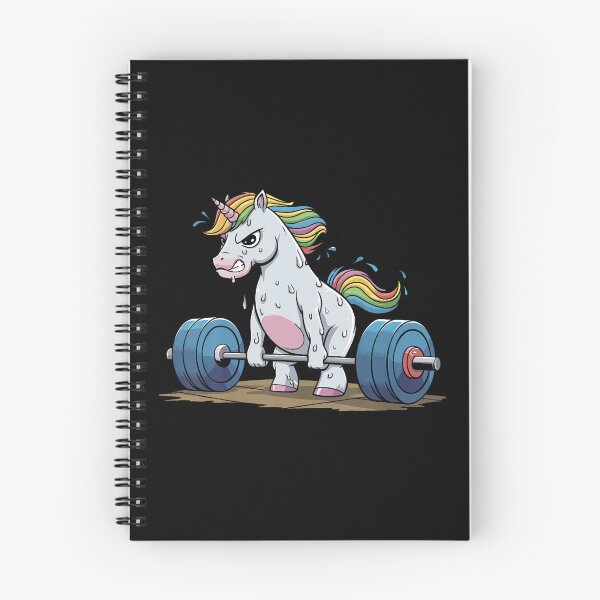 Item preview, Funny Unicorn Weightlifting Deadlift Fitness Gym Barbell designed and sold by MyraLorri.