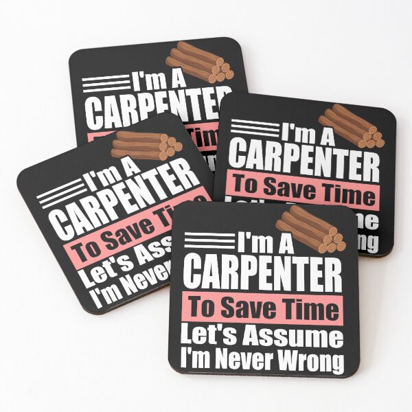 Item preview, Expert Carpenter Wisdom: Funny Woodworker Slogan | Best Novelty Gift for Builder Dad, Wood Shop Pro & Maker designed and sold by karibov.