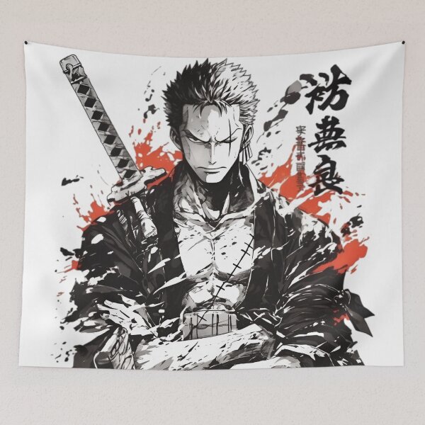 Item preview, Ink Samurai Warrior – Black and Red Brush Art Illustration designed and sold by Dyan4.