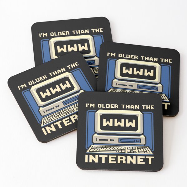 Item preview, I’m Older Than the Internet – Retro Computer Graphic with WWW Pixel Art designed and sold by Bright Nest Studio.