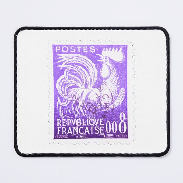 Item preview, Vintage Cockerel France Purple Postage Stamp designed and sold by red-amber65.