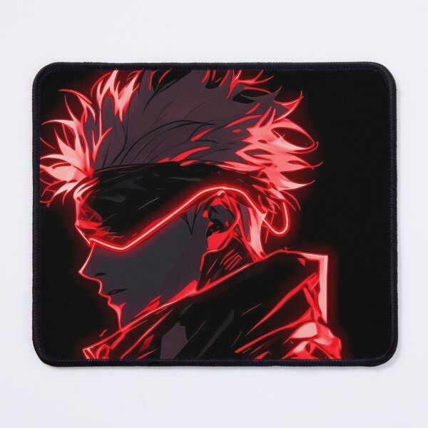 Item preview, Crimson Neon Shadow – Glowing Cyber Samurai Silhouette designed and sold by Dyan4.