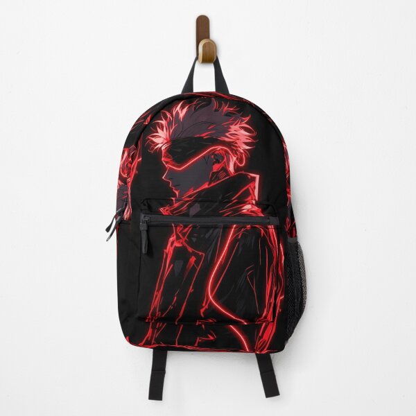Item preview, Crimson Neon Shadow – Glowing Cyber Samurai Silhouette designed and sold by Dyan4.