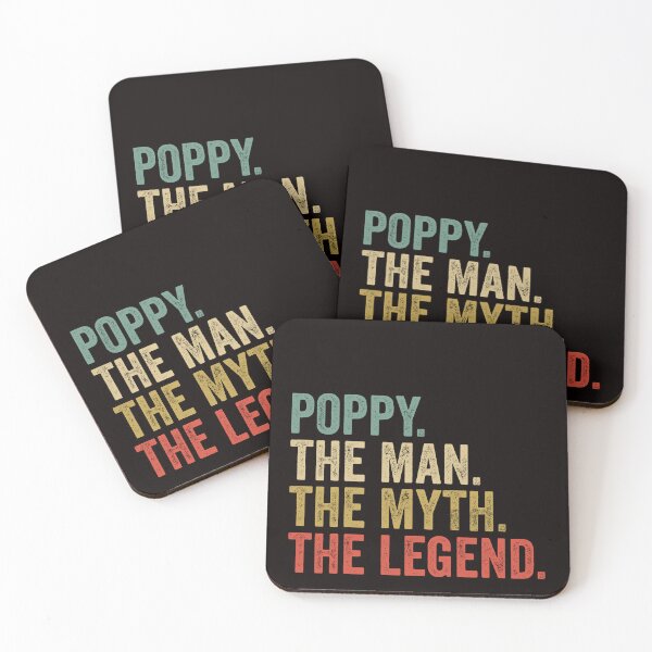 Item preview, poppy the man the myth the legend retro fathers day  designed and sold by Majesticoo.