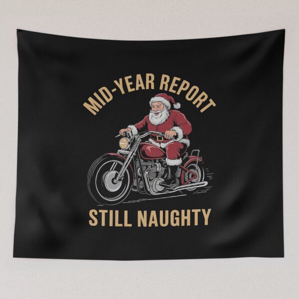 Item preview, Mid Year Report Still Naughty Motorcycle Christmas In July  designed and sold by RsFilsingerArt.