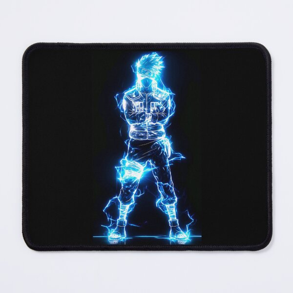 Item preview, Electric Ninja Warrior – Blue Lightning Silhouette Art” designed and sold by Dyan4.