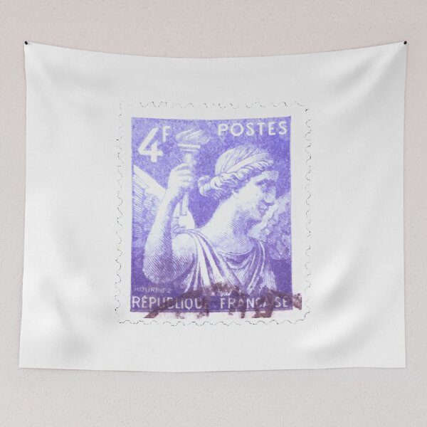 Item preview, Vintage Liberty French Blue Postage Stamp designed and sold by red-amber65.