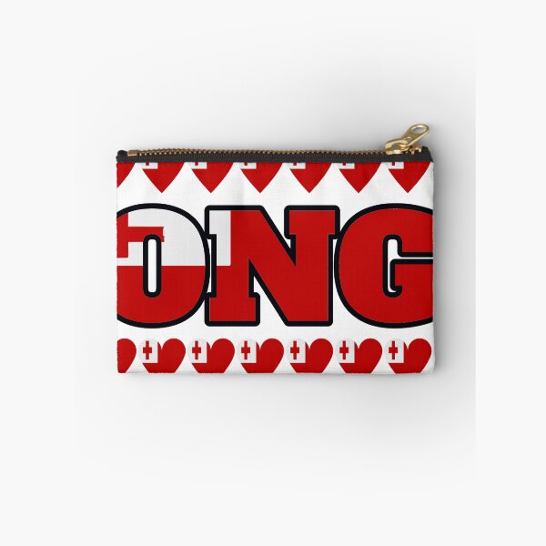 Item preview, Tonga Flag Letters And Hearts designed and sold by TheIconSmith.