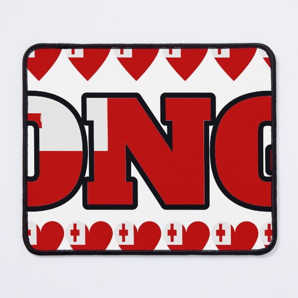 Item preview, Tonga Flag Letters And Hearts designed and sold by TheIconSmith.