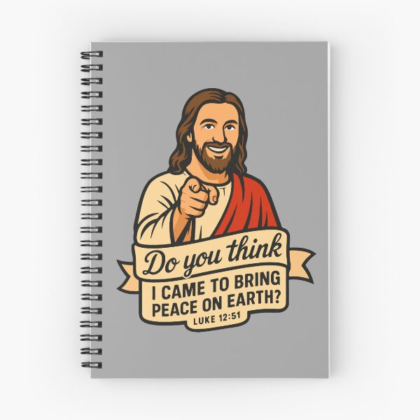 Item preview, Luke 12:51 Do you think I came to bring peace on earth  designed and sold by plushism.