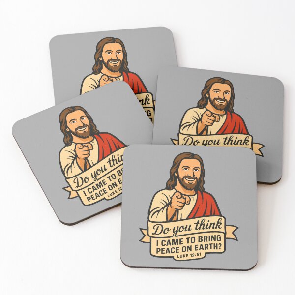 Item preview, Luke 12:51 Do you think I came to bring peace on earth  designed and sold by plushism.