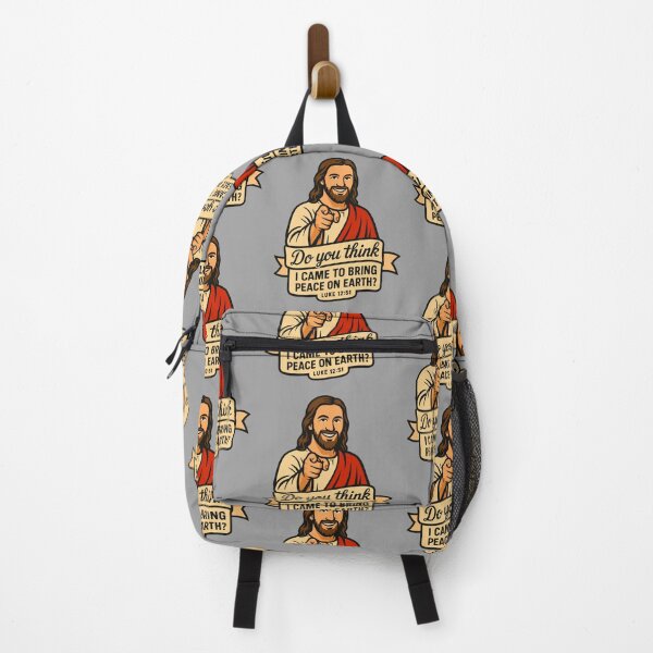 Item preview, Luke 12:51 Do you think I came to bring peace on earth designed and sold by plushism.