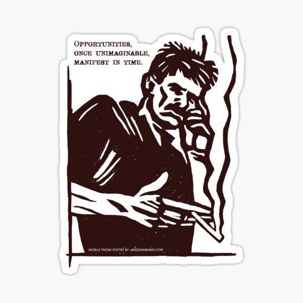 Mobile Phone Poetry Sticker