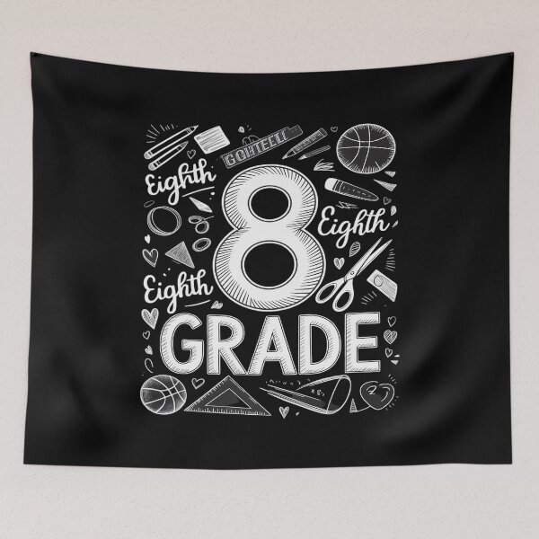 Item preview, Typography Team 8th Grade Kids Eighth Grade Teacher designed and sold by ShelFisher.