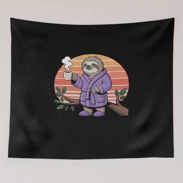 Item preview, Ugh Mondays Funny Sloth Coffee Lovers Employees Students designed and sold by ShelFisher.
