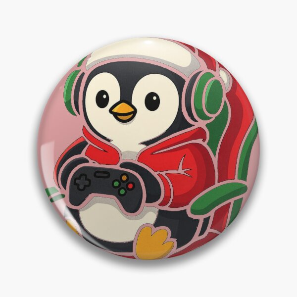 Item preview, Holiday Mode ON Gaming Penguin Christmas Cute Gamer T-Shirt designed and sold by KDesignCrafts.