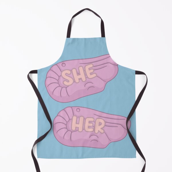 Item preview, Foam Shrimps She/Her Pronouns designed and sold by MoonMint.