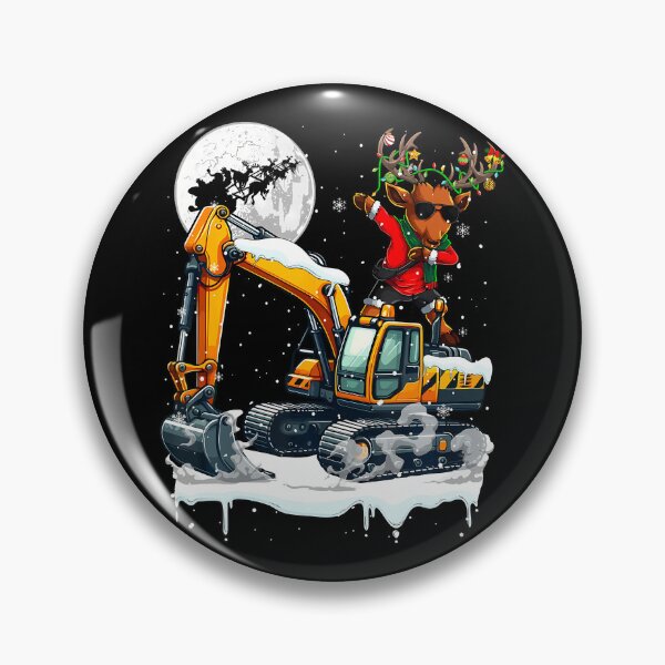 Item preview, Dabbing Reindeer On Excavator Truck Christmas Driver Lover designed and sold by JeneMindy.