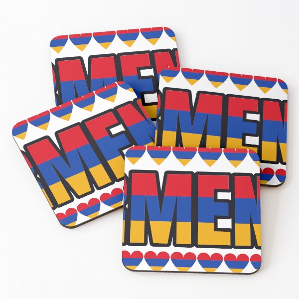 Item preview, Armenia Flag Letters And Hearts designed and sold by TheIconSmith.