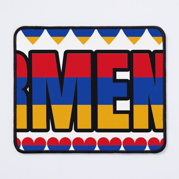 Item preview, Armenia Flag Letters And Hearts designed and sold by TheIconSmith.