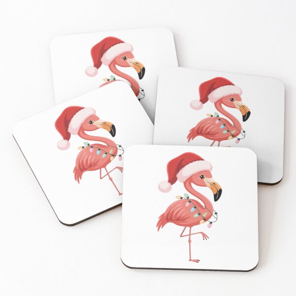 Item preview, Pink Flamingo Tropical Christmas  designed and sold by SOUFIANE1991.