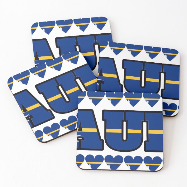 Item preview, Nauru Flag Letters And Hearts designed and sold by TheIconSmith.