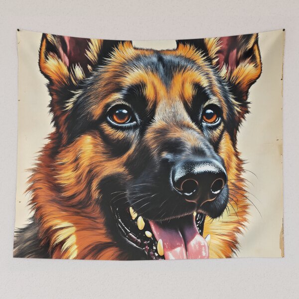Item preview, Canine Pawtrait - German Shepherd dog designed and sold by Petalandfur.