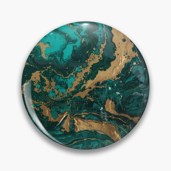 Item preview, Amazonia Flow Abstract Fluid Art with Gold Leaf designed and sold by apeles68.