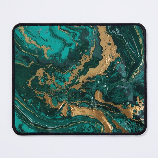Item preview, Amazonia Flow Abstract Fluid Art with Gold Leaf designed and sold by apeles68.