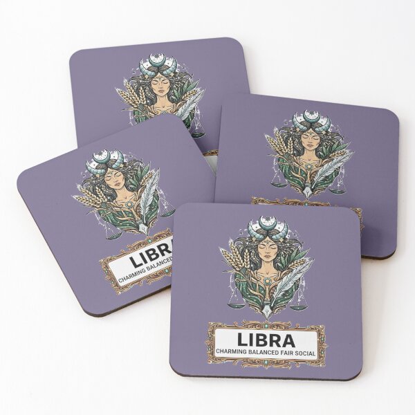 Item preview, Libra Zodiac Sign — Goddess Of Balance Illustration designed and sold by DroolWorthyUS.