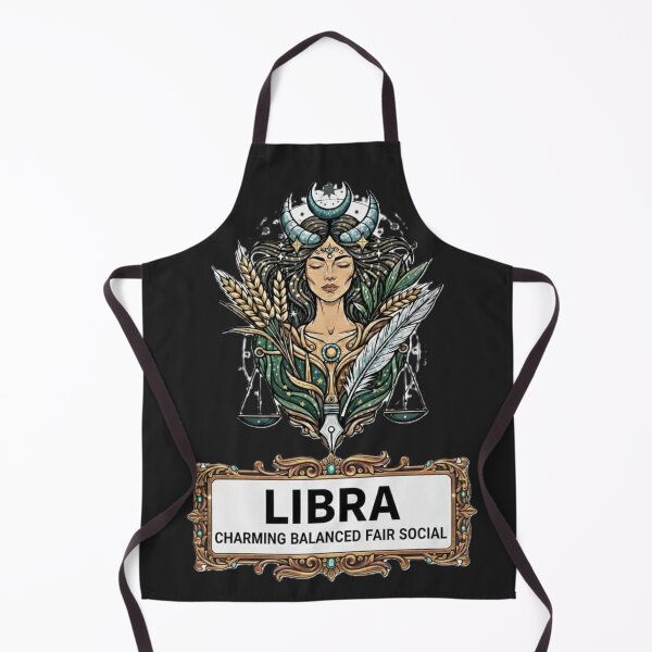 Item preview, Libra Zodiac Sign — Goddess Of Balance Illustration designed and sold by DroolWorthyUS.