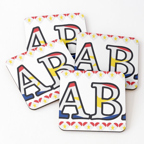Item preview, Saba Flag Letters And Hearts designed and sold by TheIconSmith.