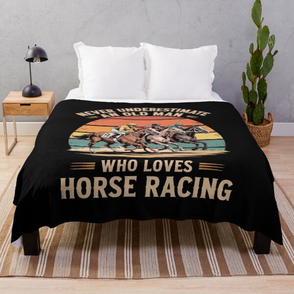 Item preview, Underestimate Old Man Who Loves Horse Racing designed and sold by Sandrhaus.