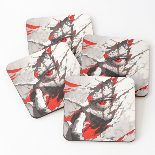 Item preview, Red-Eyed Warrior Unveiled – Dynamic Anime Style Illustration designed and sold by Dyan4.
