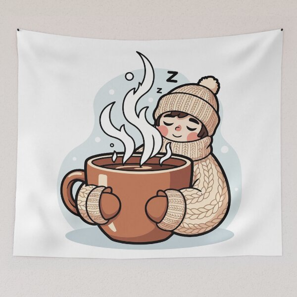 Item preview, Hot Drink Addict Winter designed and sold by xmoudx.