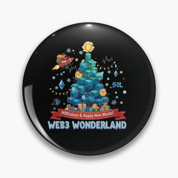 Item preview, HODLidays & Happy New Blocks! | Web3 Crypto Christmas Tree designed and sold by AuraCutz .