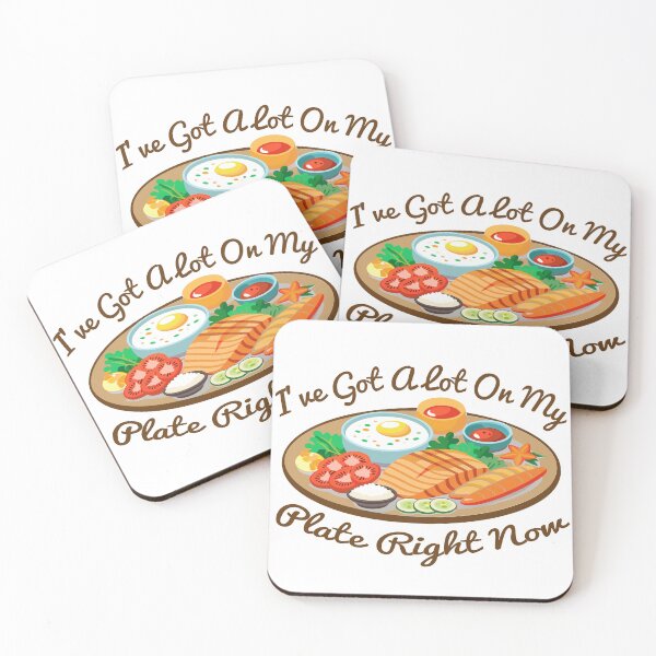Item preview, Funny Overloaded Plate Quote I've Got a Lot On My Plate designed and sold by arabiw.
