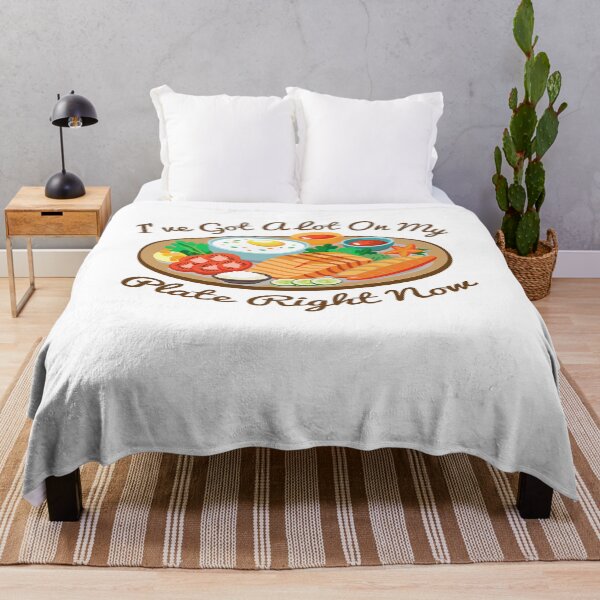Item preview, Funny Overloaded Plate Quote I've Got a Lot On My Plate designed and sold by arabiw.