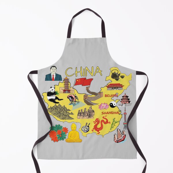 Item preview, Illustrated China Travel Map | Panda, Dragon & Terracotta Army designed and sold by mashmosh.