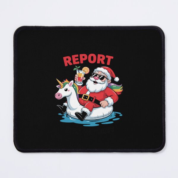 Item preview, Mid-Year Report Still Naughty Xmas In July Dabbing Santa 1 designed and sold by RsFilsingerArt.