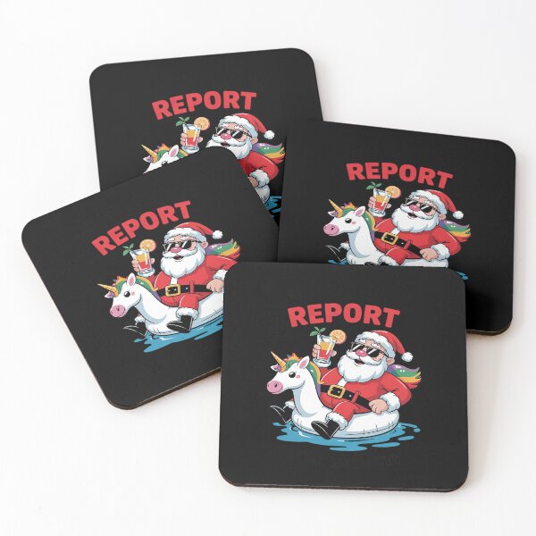 Item preview, Mid-Year Report Still Naughty Xmas In July Dabbing Santa 1  designed and sold by RsFilsingerArt.