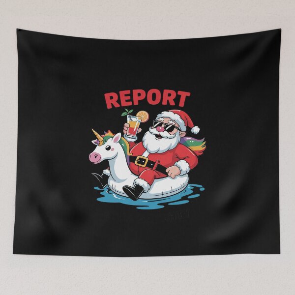 Item preview, Mid-Year Report Still Naughty Xmas In July Dabbing Santa 1  designed and sold by RsFilsingerArt.