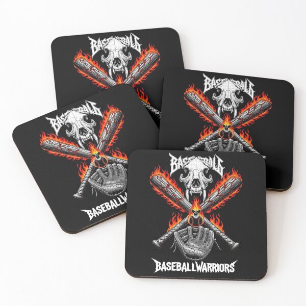Item preview, Baseball Warriors - Metal Skull Bats Graphic Design (Flaming Tools) designed and sold by novapixel25100.