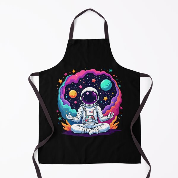 Item preview, Funny Astronaut Yoga Meditation Planets Science Space designed and sold by JeneMindy.