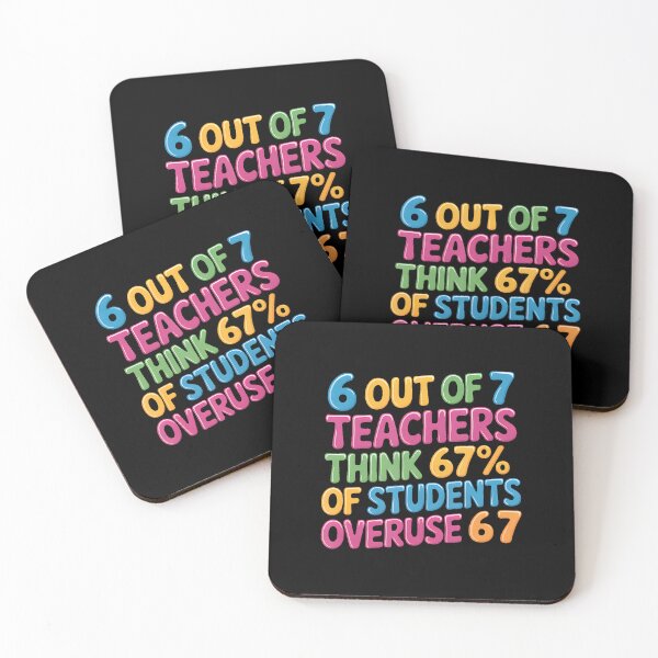 Item preview, Funny 67 Teacher Shirt - Middle Teacher 6 7 Funny Overuse 67 designed and sold by MariaEdna1.
