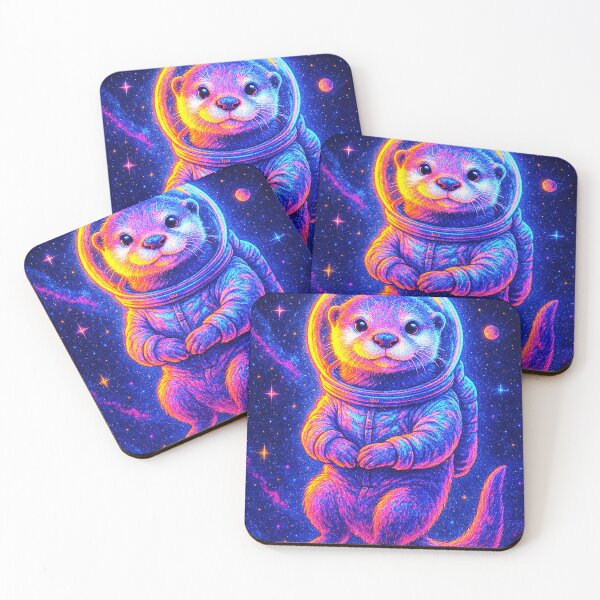Item preview, Cosmic Otter Astronaut – Trippy Space Art designed and sold by Expl0rer.