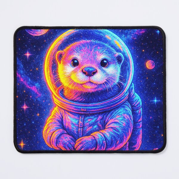 Item preview, Cosmic Otter Astronaut – Trippy Space Art designed and sold by Expl0rer.