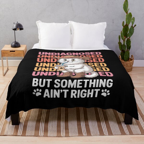 Item preview, Undiagnosed But Something Ain't Right Cowboy Cat ADHD designed and sold by Sandrhaus.