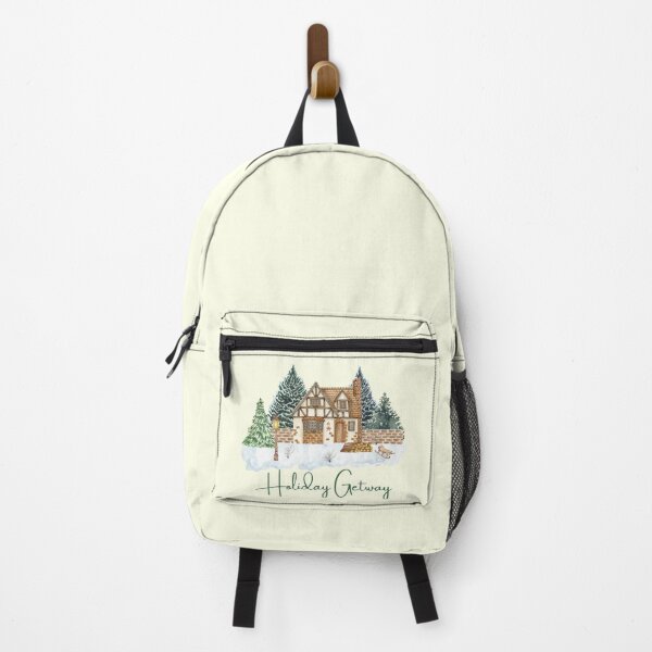 Item preview, Cozy Christmas Cabin Holiday Getaway Scene designed and sold by Inkworksbyshery.